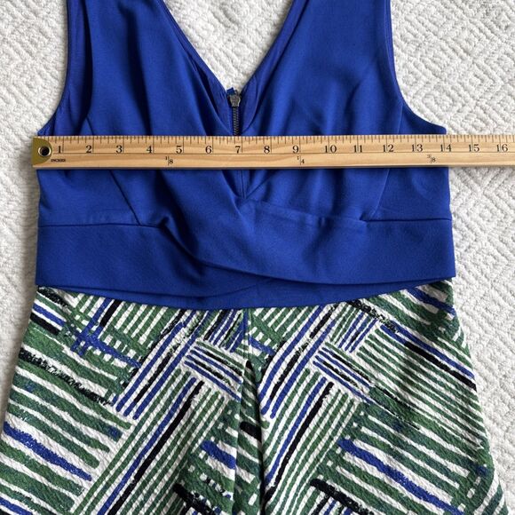 Anthropologie Ardmore Dress Size 4 Green Motif By HD In Paris - Picture 3 of 7